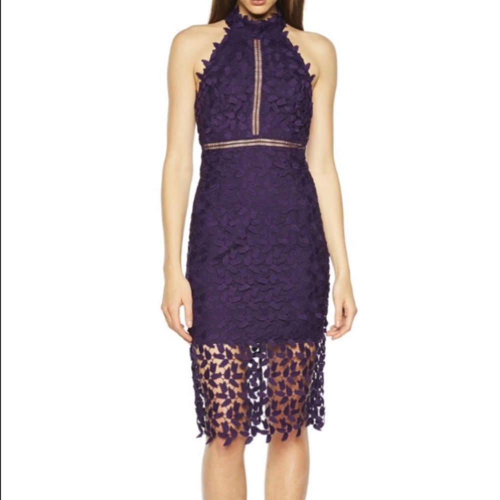 Bardot Gemma Halter Lace Dress